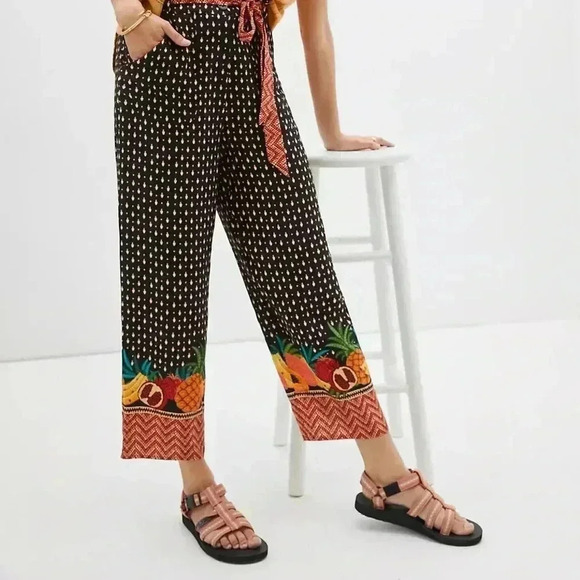 FARM Rio Pants - Anthropologie Farm Rio Tucker Paperbag Pants